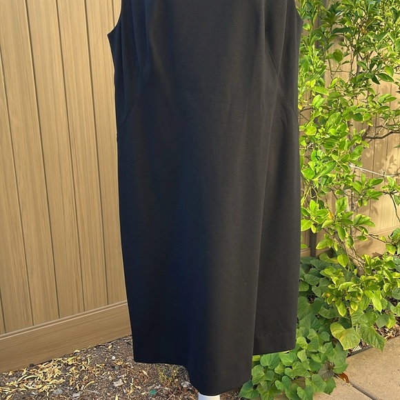 MM Lafleur Lydia Twist Strap Heather Gray Ponte Knit Sleeveless Sheath Dress +2 - Picture 4 of 10